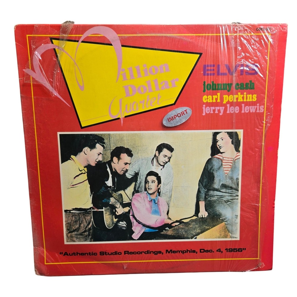 Million Dollar Quartet OMD-001 Vinyl Record Elvis Cash Perkins Lewis Red Tested